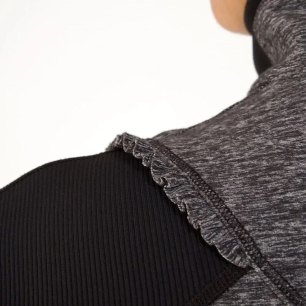 Lululemon Run Your Heart Out Pullover (First Release) Heathered Black - Picture 6 of 16
